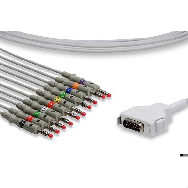 Ilb Gold Replacement For Fukuda Denshi, Cardimax Fx-7102 Direct-Connect Ekg Cables CARDIMAX FX-7102 DIRECT-CONNECT EKG CABLES - main